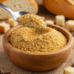 The best Gluten Free Bread Crumbs – Easy and Delicious 4 Gluten free bread crumbs in rustic bowl with fresh gluten free bread