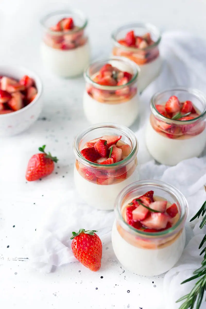 Tested Recipe Strawberry Pannacotta Jars