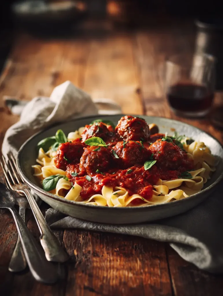 serving gluten free meatballs