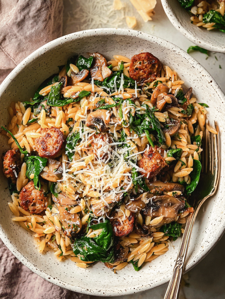 Gluten free orzo pasta – Sausage italy