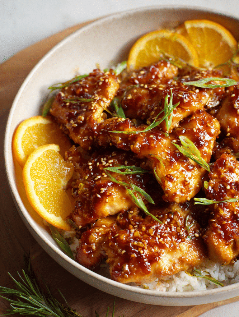 Gluten Free Orange Chicken-Recipe